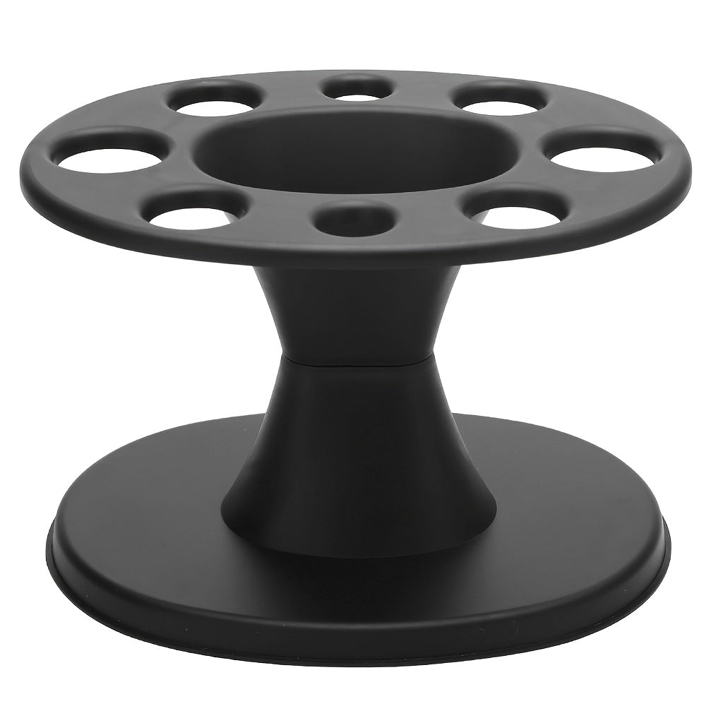 Round Hair Brush Organizer Plastic with Multiple Compartments for Salon and Home Use