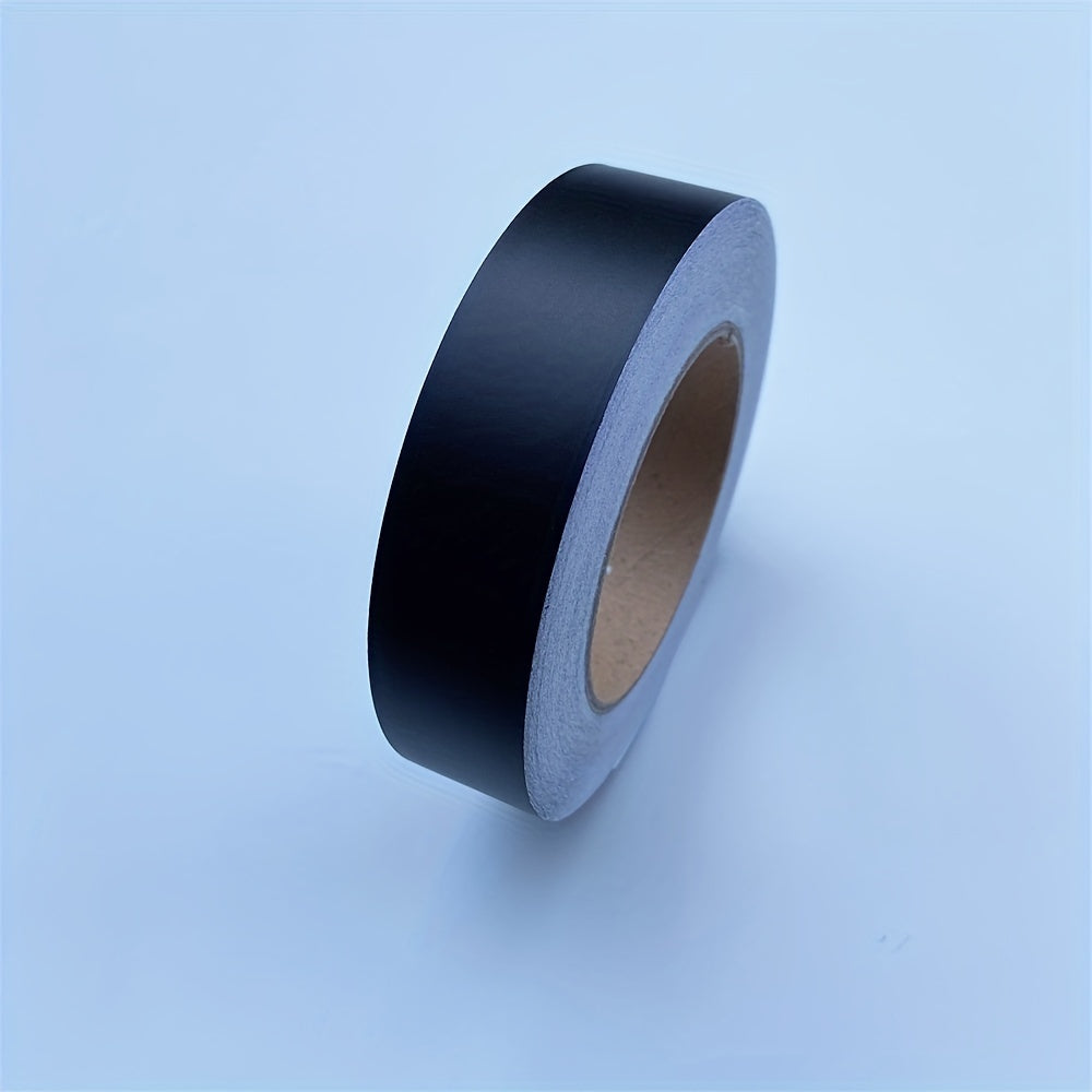 Cinta de vinilo negro para película, moldura de ventana, eliminación de cromo, envoltura para coche, rollo de 3/5/7/10cm