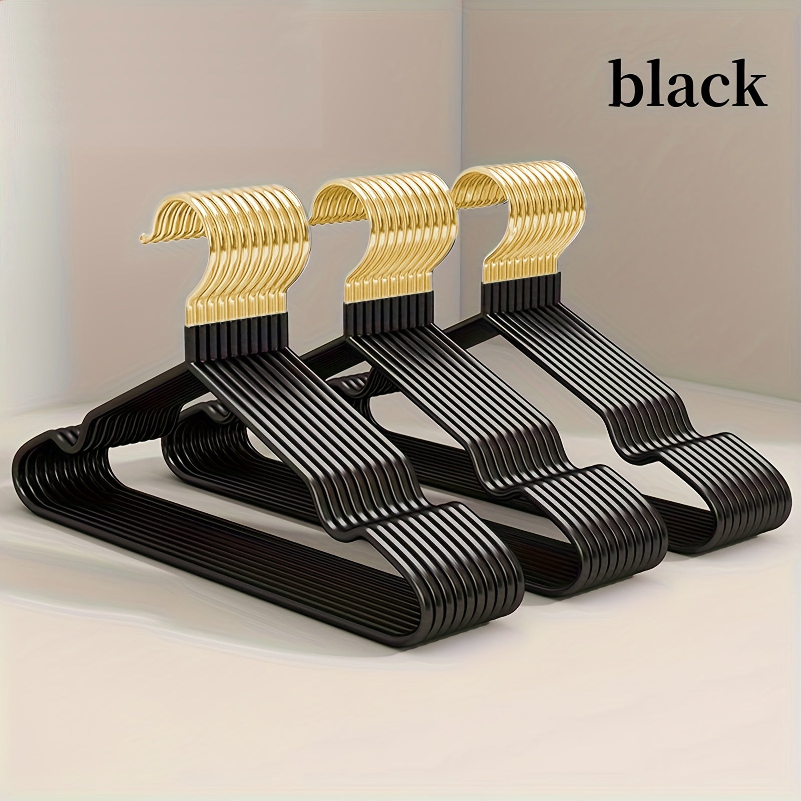 Juego de 60/30/10 perchas de metal para ropa para organización del armario