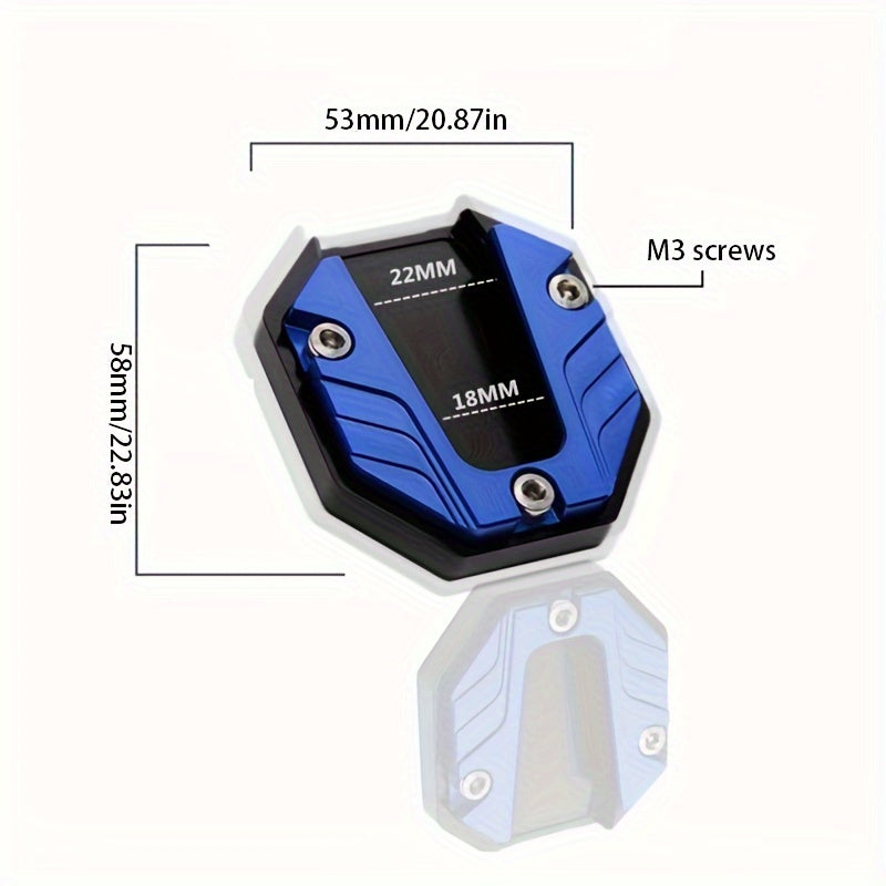Universal motosikl kengashi, sirpanchiq bo'lmagan chekka tayanch, yon oyoq qo'shimchalari