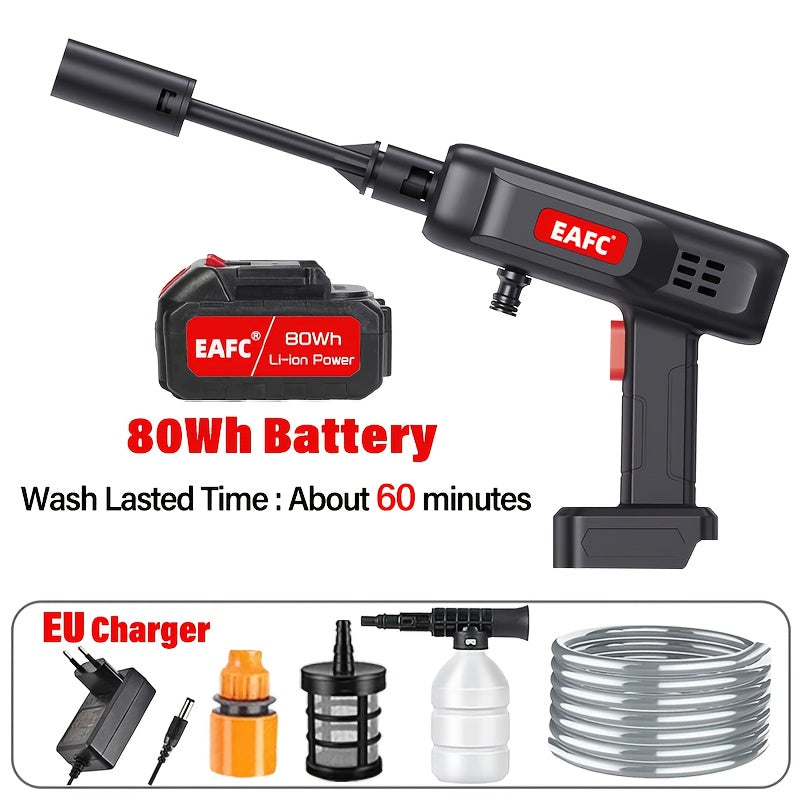 Cordless High Pressure Washer for Cars Floors Fences with Accessories