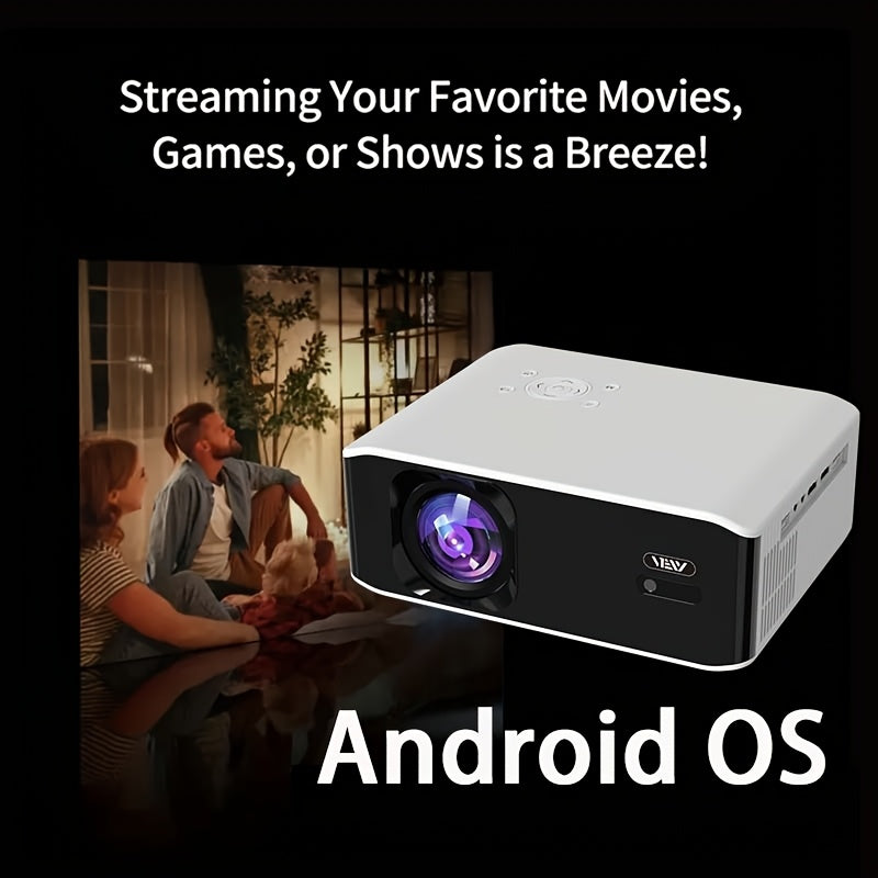 1080P Full HD Home Theater Projector with 4K Support and WiFi