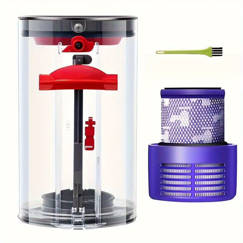Repuestos de vacío, gran contenedor para Dyson V10 SV12, filtro HEPA, accesorio de ciclón