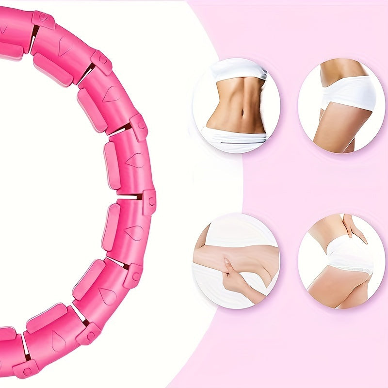 Регулируемый взвешенный фитнес-круг для похудения и силовых тренировок, черный ABS