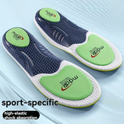 Unisex TPU Arch Support Insoles Breathable Shock Absorbing Cushioned Green Blue