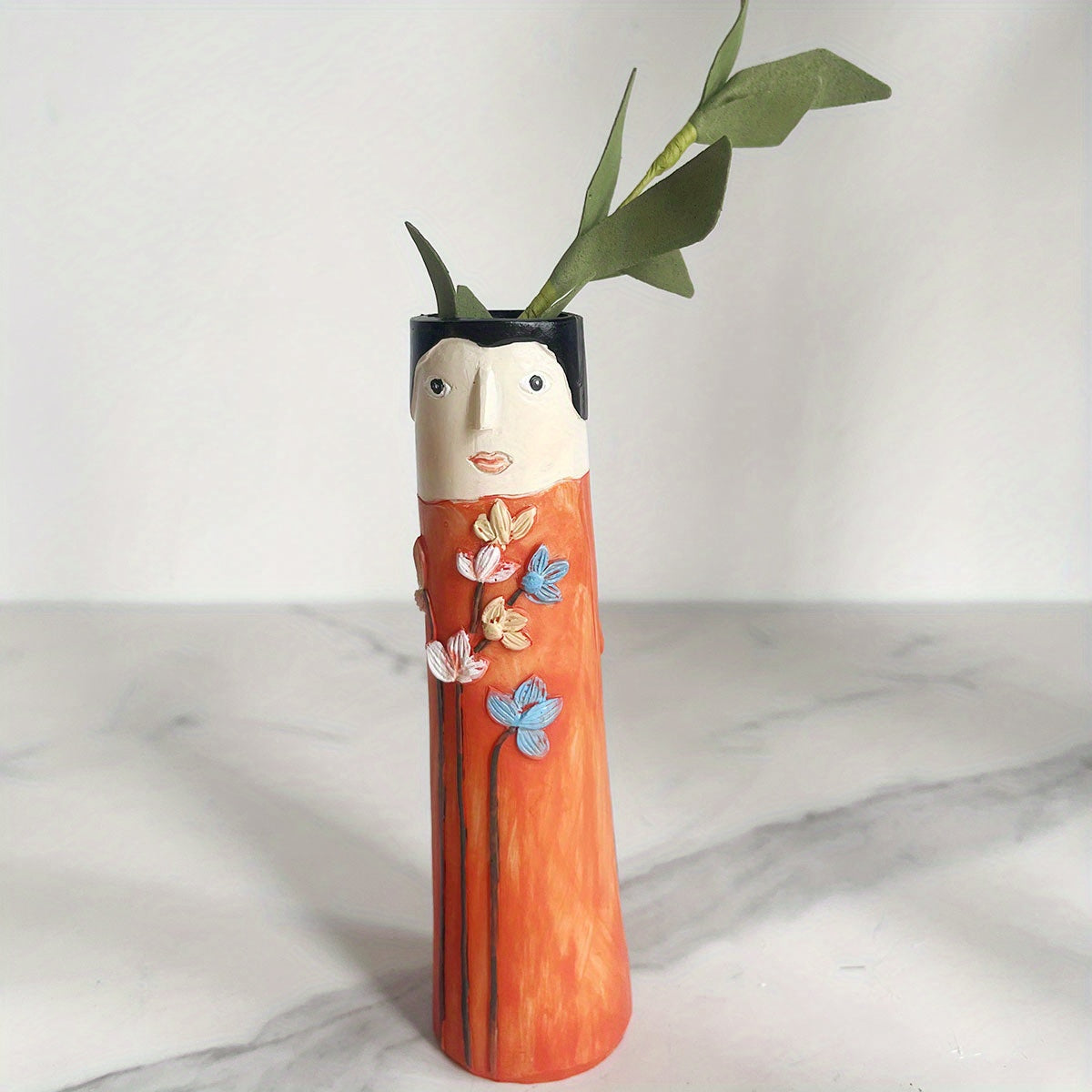 Handmade Boho Face Vases for Farmhouse and Home Decor