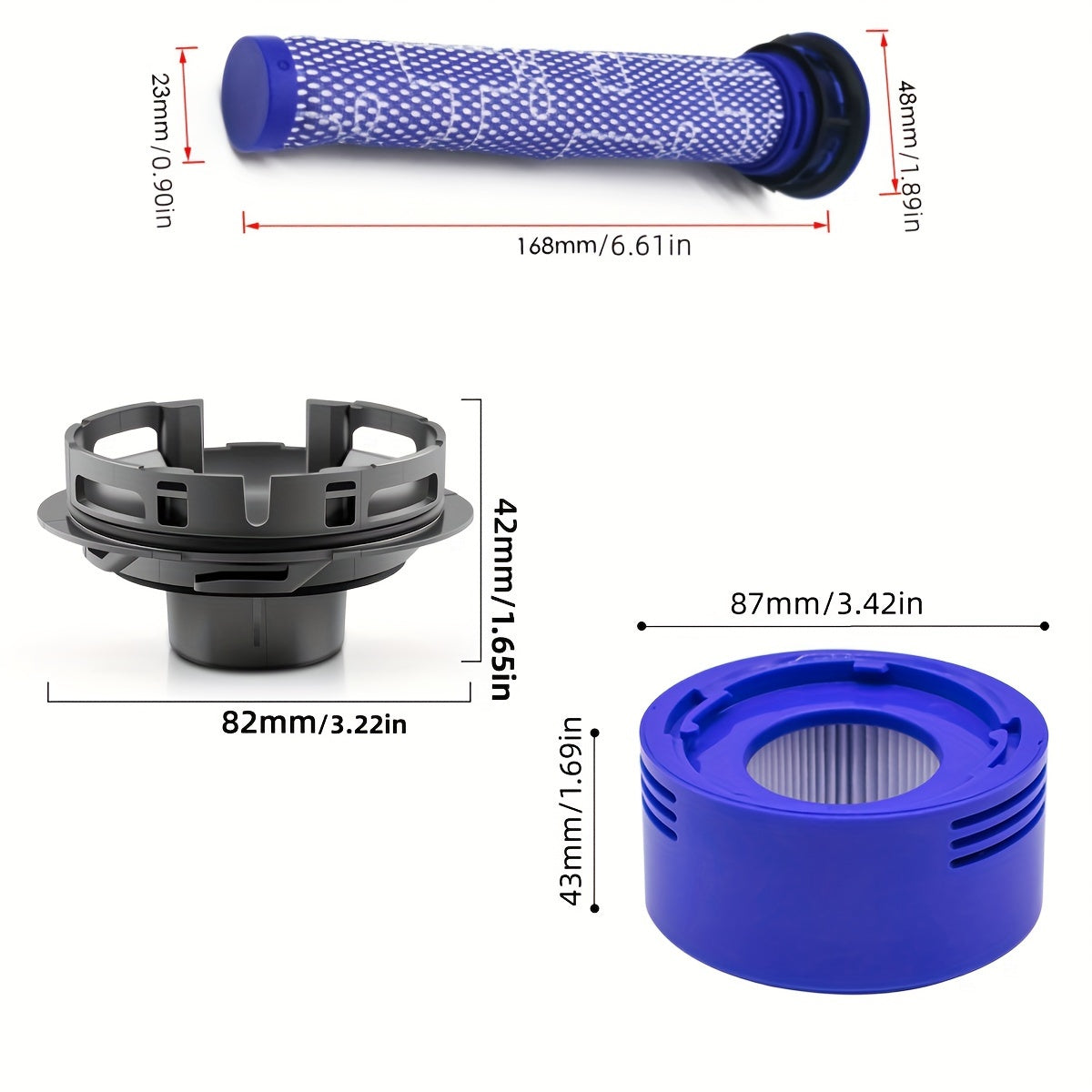 Задняя крышка мотора, HEPA-постфильтр, замена для пылесосов Dyson V7 V8