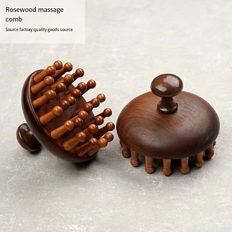 Redwood Skin Massager with Ergonomic Handle for Full Body Relaxation and Fatigue Relief
