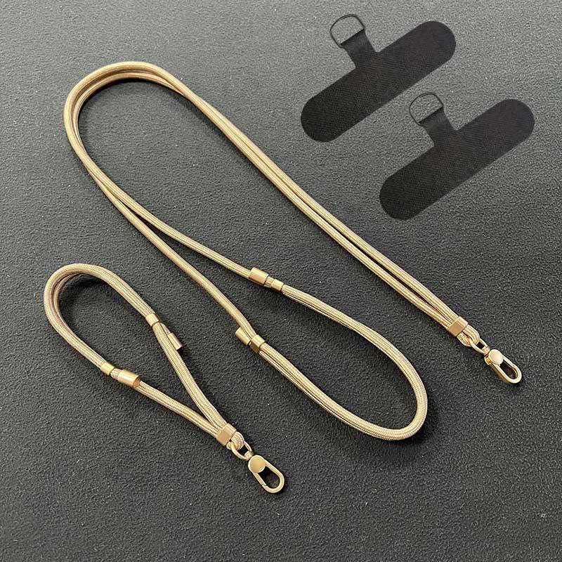 2025 New Year Phone Lanyard and Wrist Strap Set Polyester Anti-Lost Accessories for Valentine's Day and Daily Use