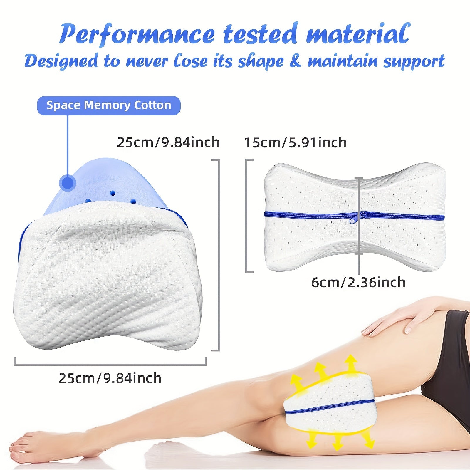 Leg Pillow Support for Back Hip Leg and Knee Relief Reduces Sciatica
