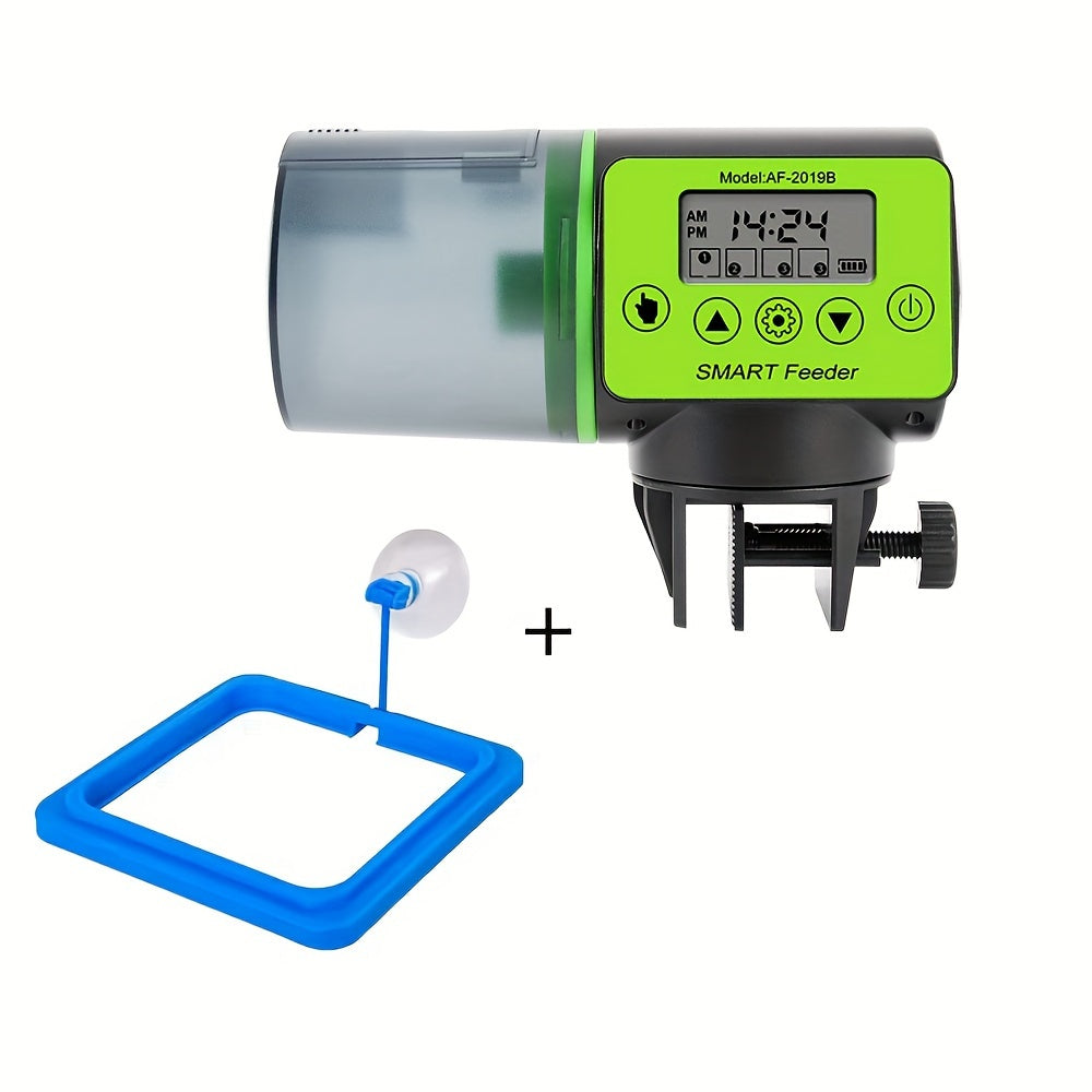 Automatic Fish Feeder 200ml with Smart Timing Battery Powered PVC