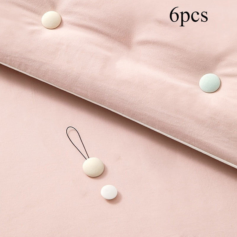Set of 6 Skin-Friendly Invisible Quilt Clips Bedding Fasteners for Duvets and Comforters
