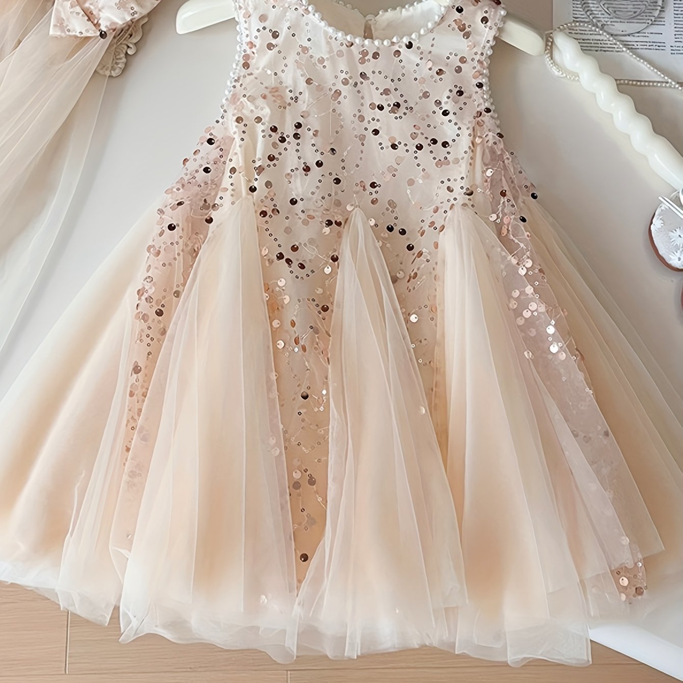 Qidan Qattiq Tanlangan Qizlar Kiyimlari - Yangi Yoz Bolalar Tarmoq Yupkasi, Qoltiqsiz Kiyim Princess Kiyimi bilan Kamon