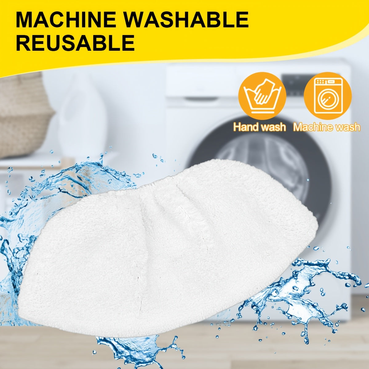 Replacement Mop Pads for Steam Cleaners 2/6/10 Pack, Easy to Clean, High Absorption