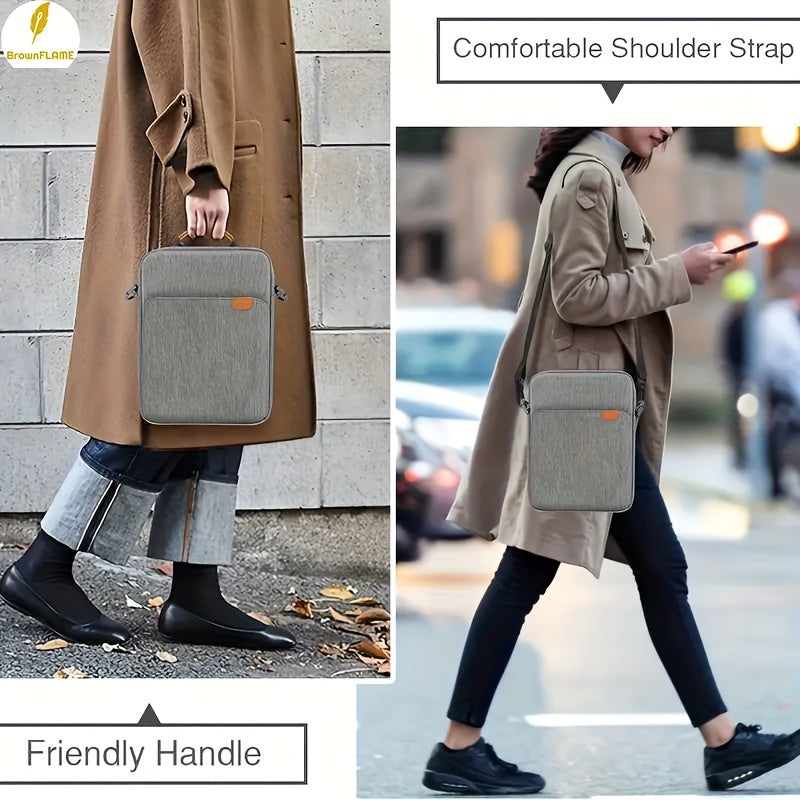 Waterproof Laptop Shoulder Bag for 27.94cm Tablets and 33.02cm Laptops Black Grey Blue Pink