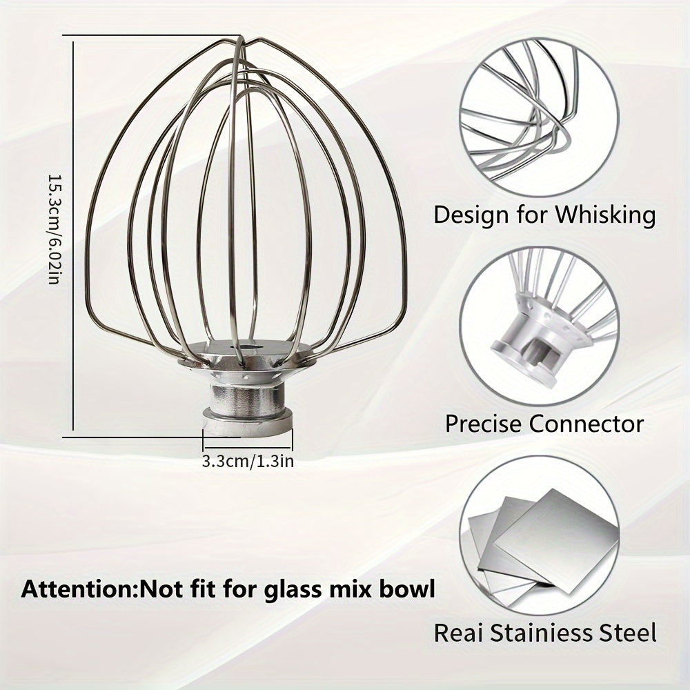 Stainless Steel Mixer Whip Accessory Diagonal Head Kitchen Tool