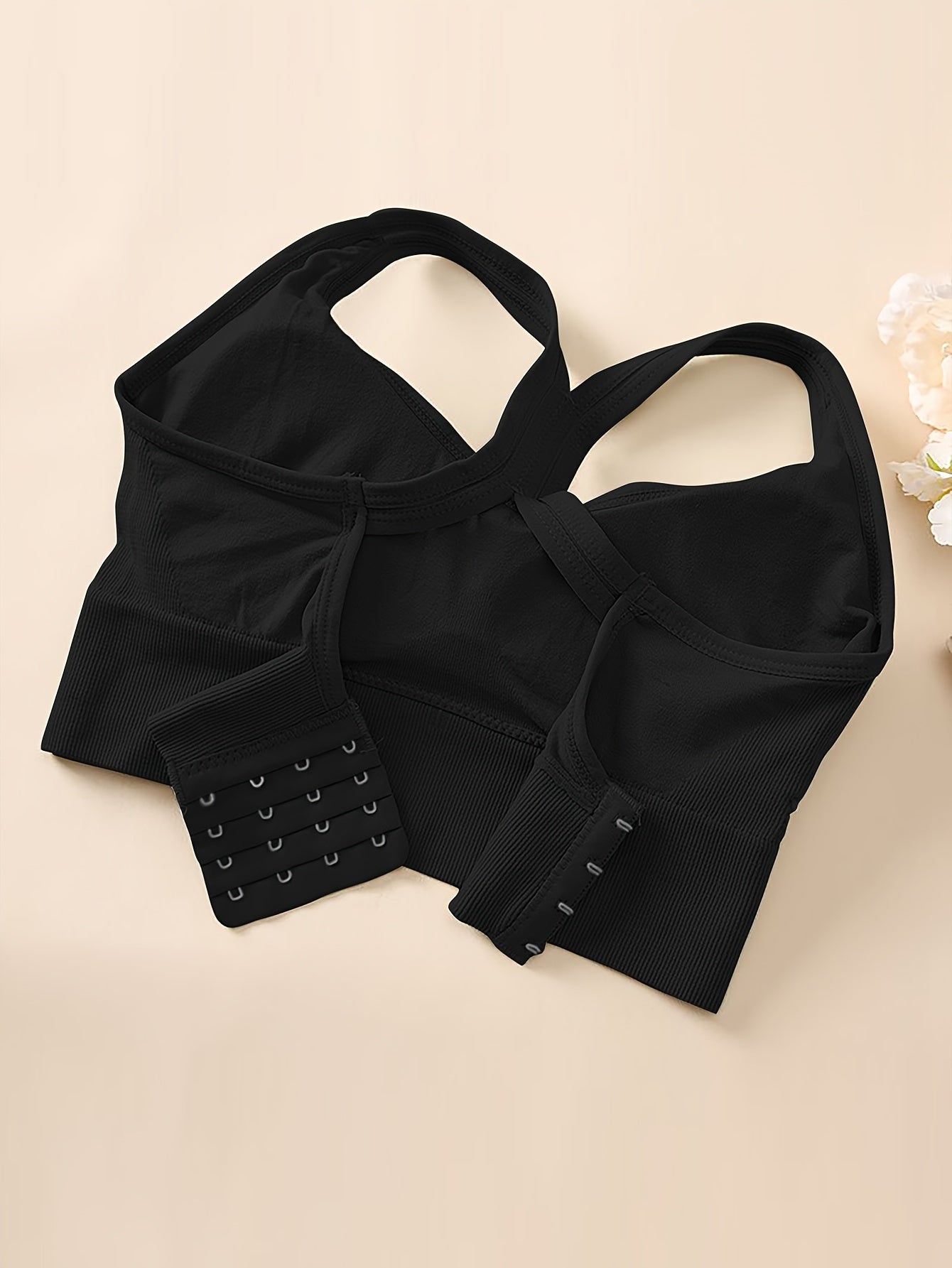 Women's Sports Bra Medium Support Wireless Removable Padding Breathable Cross Strap Back