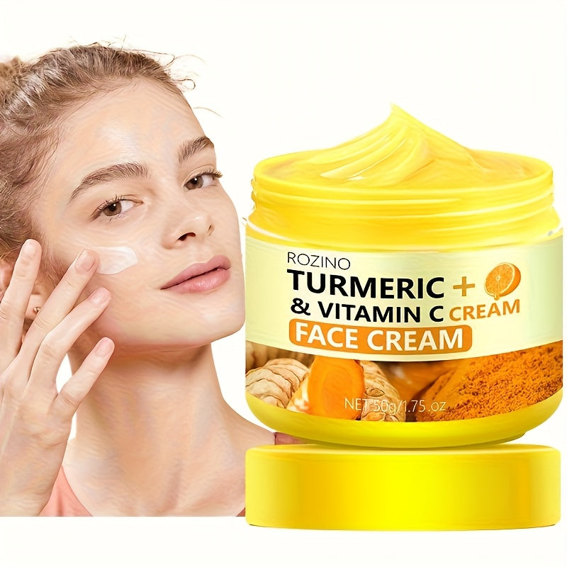 Women's Turmeric Vitamin C Face Cream Hydrating Brightening Non-Comedogenic