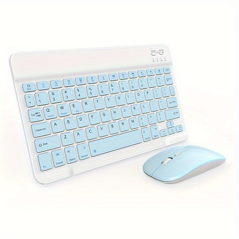 Wireless Ultra-Thin Keyboard and Mouse Set for iPad Tablet and Laptop