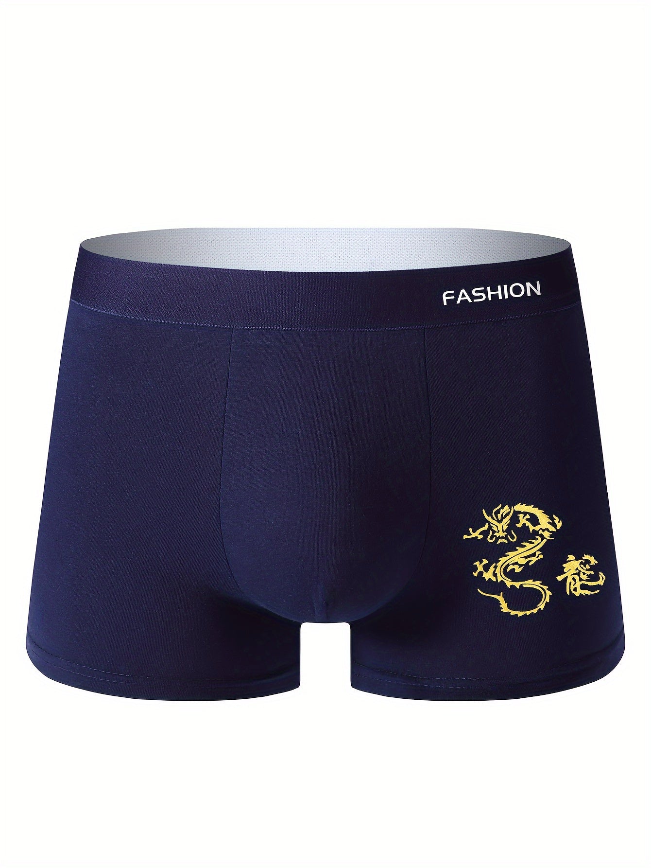 Men's Breathable Sports Boxer Briefs Set of 4 Moisture-Wicking Elastic Underwear for Active Youth