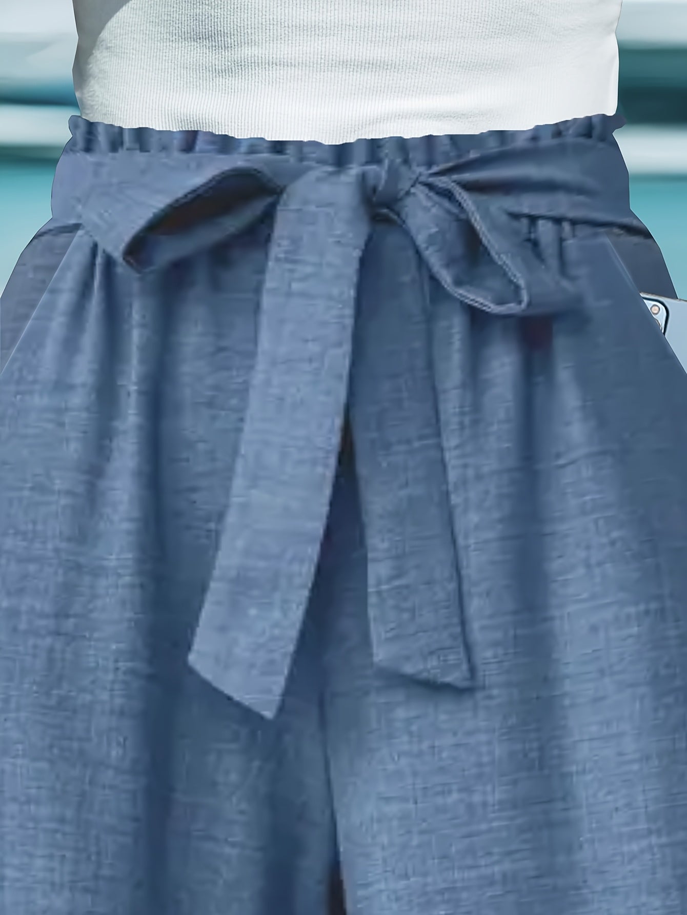 Women's Plus Size High-Waisted Wide-Leg Breathable Casual Summer Shorts