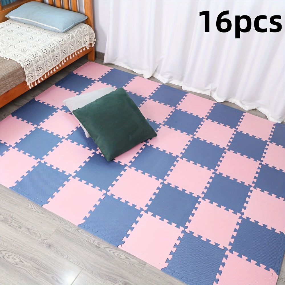 16-Donali EVA ko'pik o'yin mato to'plami geometrik naqsh uchun bolalar xonasi va o'yin xonasi