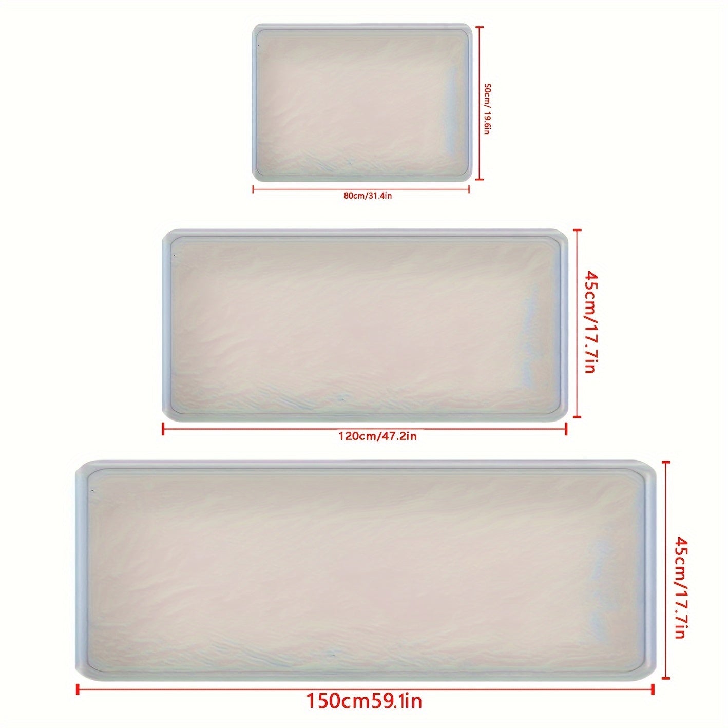 Green Leaf Pattern Non-Slip Area Rug for Living Room and Kitchen 1cm Thick