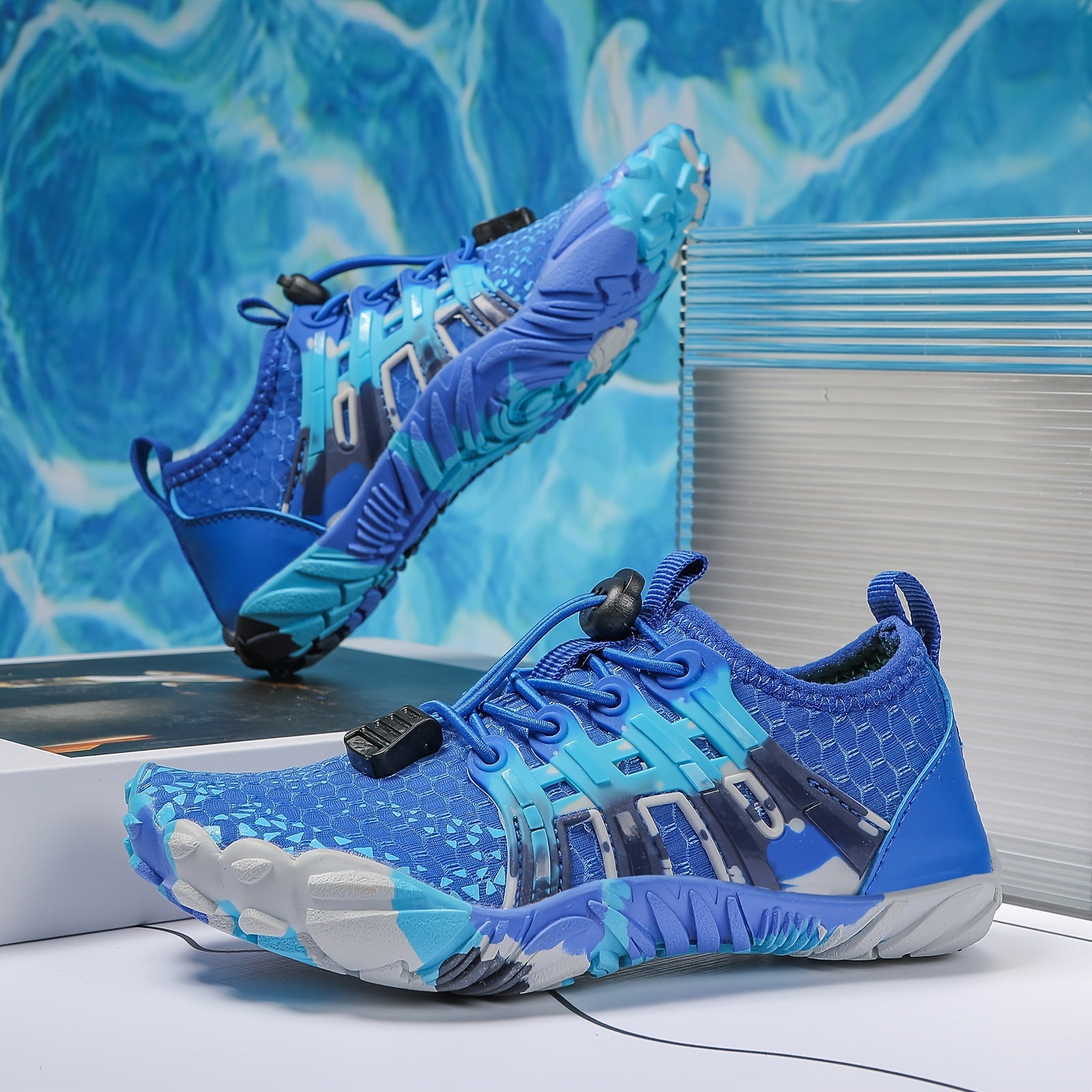 Детские водные туфли для плавания, серфинга, походов, с нескользящей, быстро сохнущей резиновой подошвой