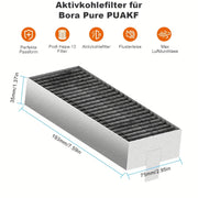 Clean Air modellari uchun 8 ta faol uglerod filtri paketi HZ9VRCR0, HZ9VRCR1, HZ9VRUD0, 17004796, 17004798, 17007505, recirculation almashtirish filtri aksessuarlar