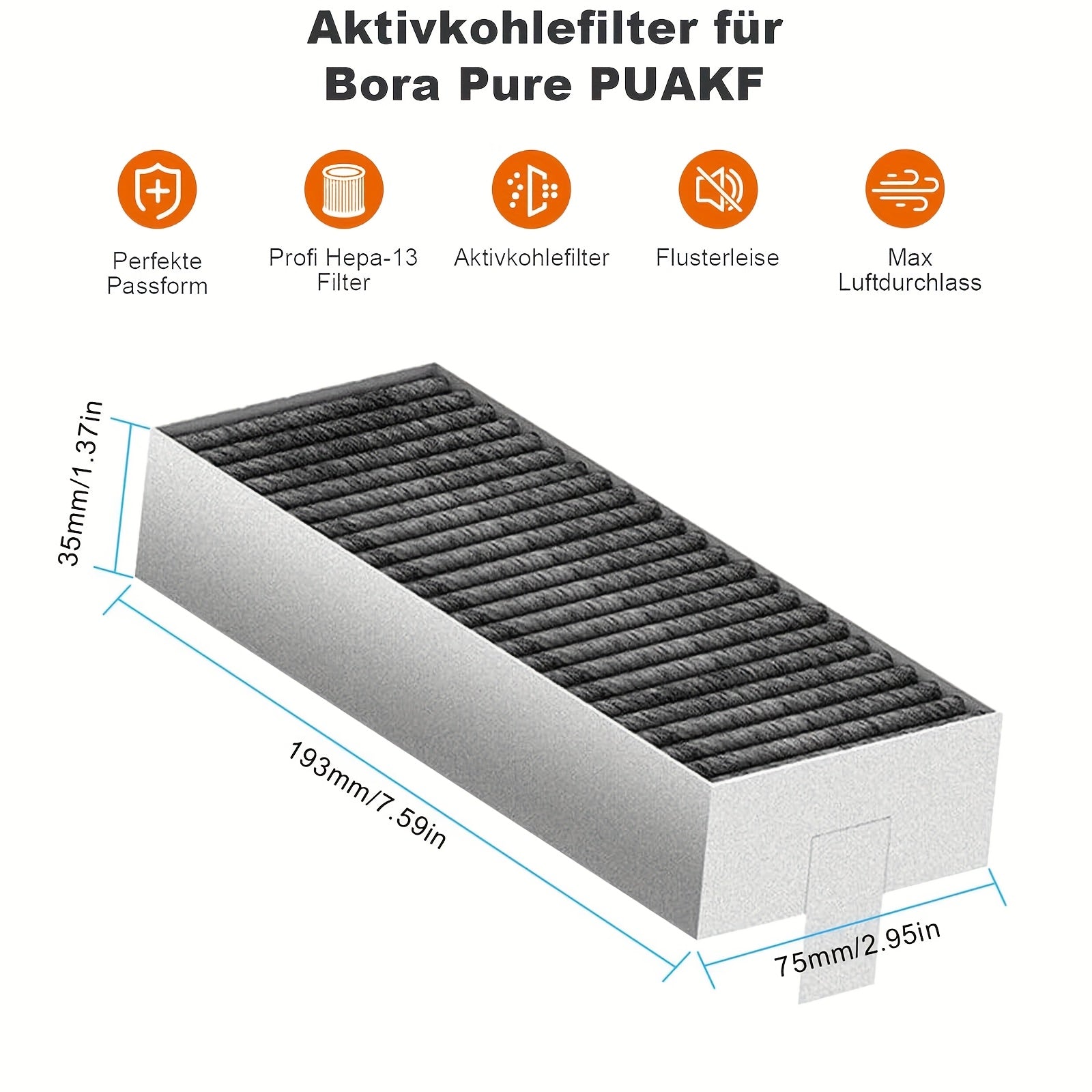 Clean Air modellari uchun 8 ta faol uglerod filtri paketi HZ9VRCR0, HZ9VRCR1, HZ9VRUD0, 17004796, 17004798, 17007505, recirculation almashtirish filtri aksessuarlar