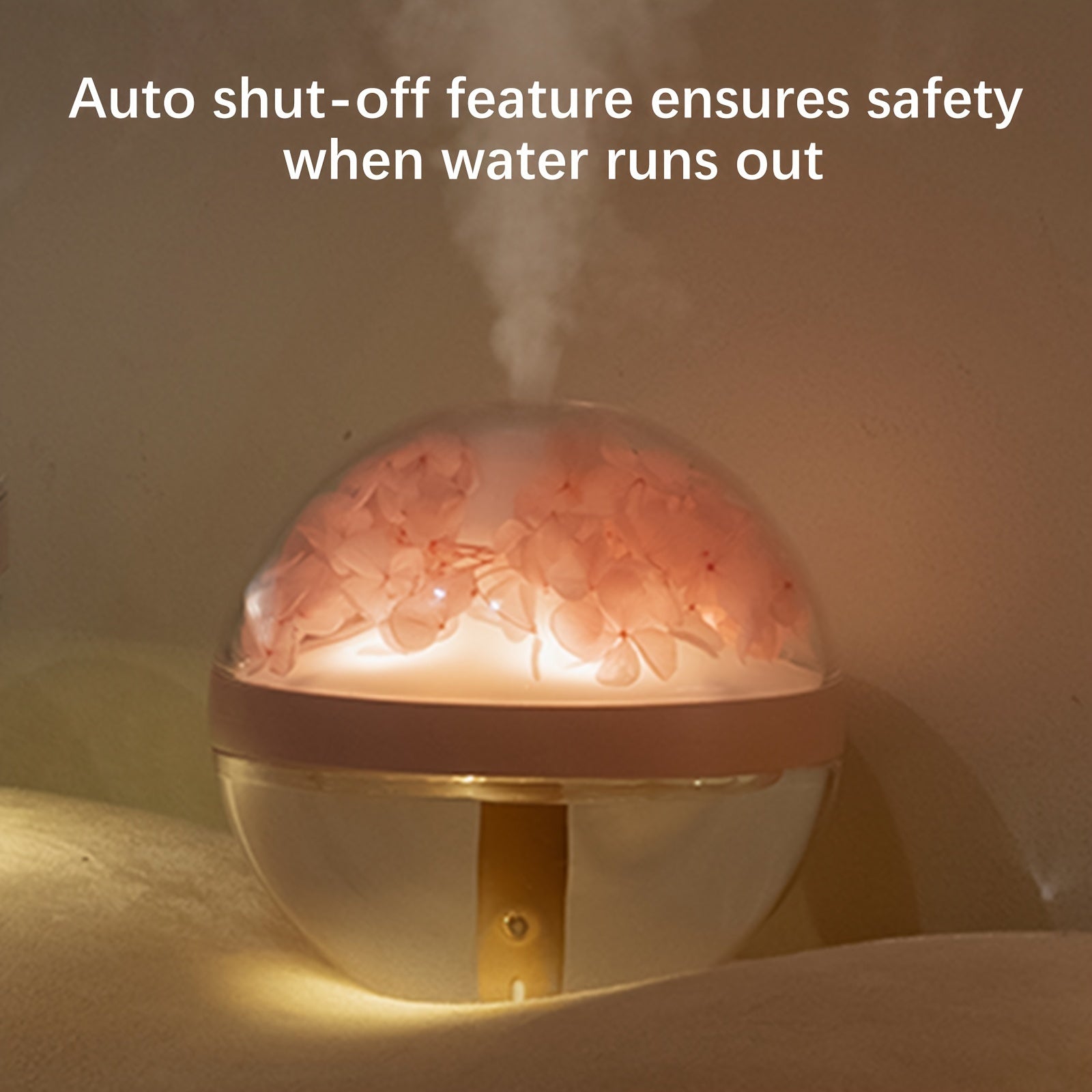 Portativ 270ml qayta to'ldiriladigan stol usti namlantiruvchi atmosfera nuri bilan