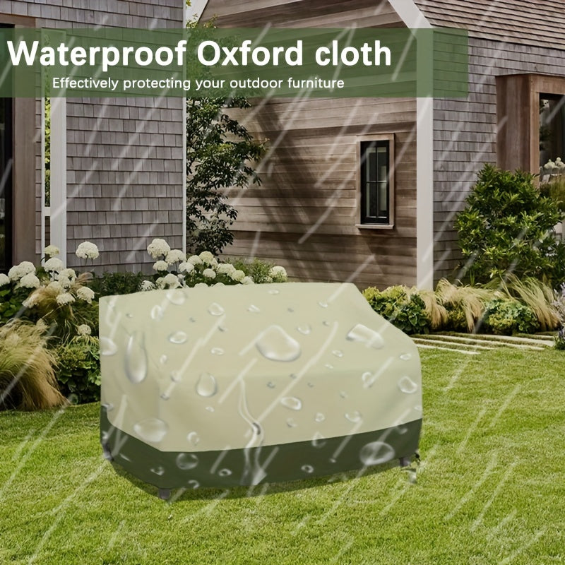 Outdoor Furniture Cover Waterproof UV Protection Beige Green Rip-Resistant Patio Sofa Cover