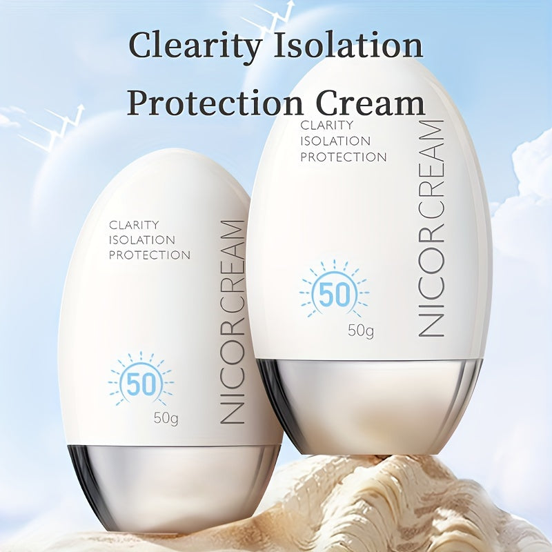 Unisex Face Sunscreen Lotion SPF50 PA++++ Moisturizing with Hyaluronic Acid All Skin Tones