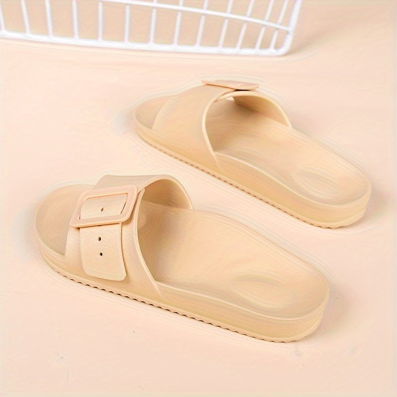 Unisex EVA Slides Lightweight Soft Sole Adjustable Buckle Non-slip Plus Size