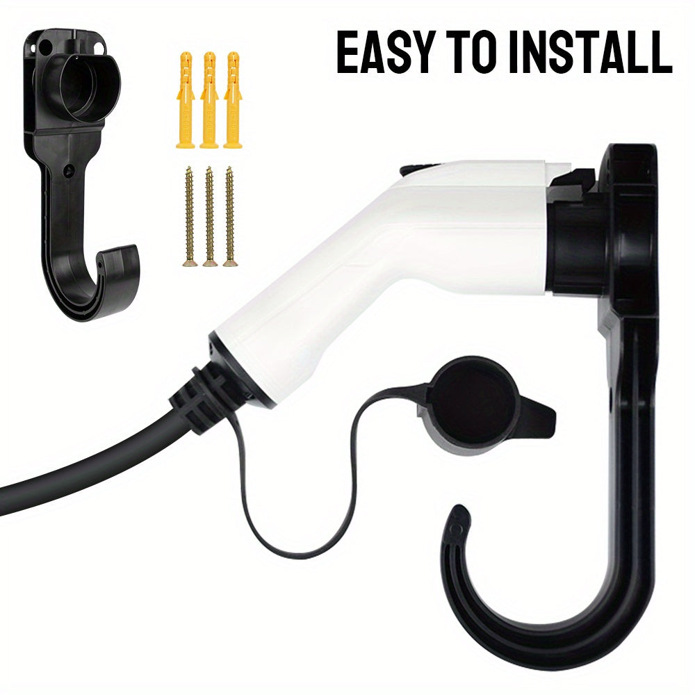 Wall Mount Bracket for Electric Vehicle Chargers Durable ABS PC Cable Holder with Secure Grip