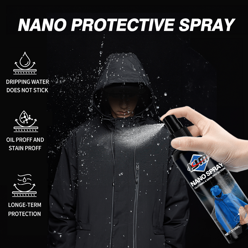 110ml Waterproof Fabric Spray for Outdoor Jackets and Shoes Stain-Resistant