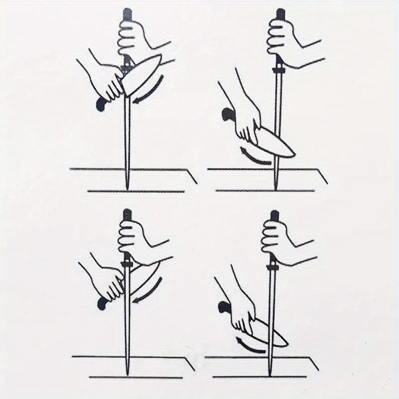 Ceramic Knife Sharpening Rod with ABS Handle 20.32 25.4 30.48 cm Kitchen Sharpener