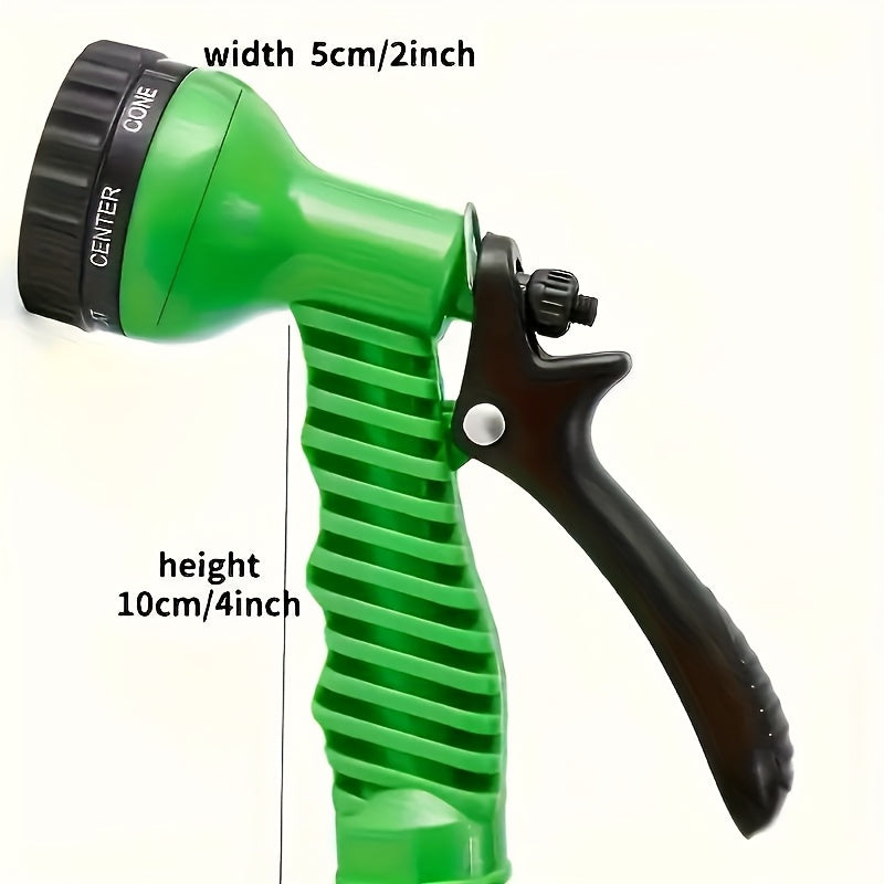 Expandable Polyethylene Garden Hose Set with High-Pressure Nozzle 15m for Outdoor Use