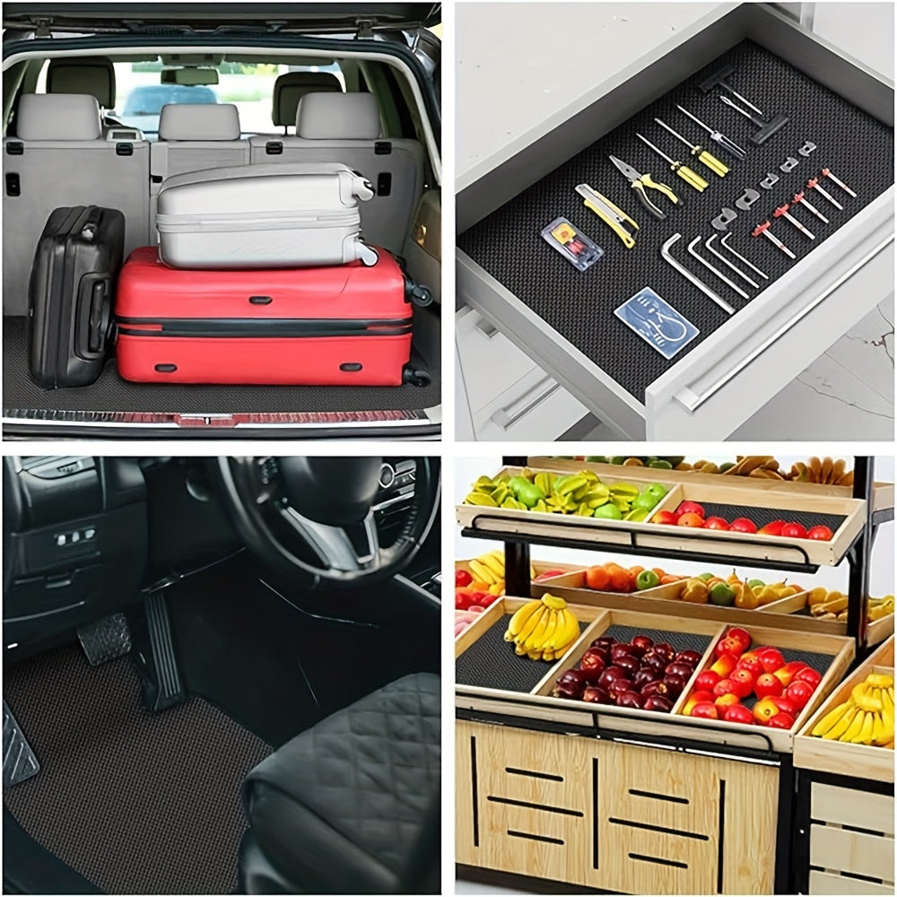 Universal Non-Slip Car Boot Liner Mat, Cut-To-Size, Protective, Carpet, Drawer