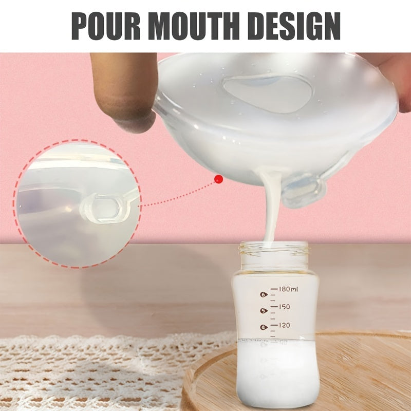 Silicone Wearable Breast Milk Collector Leak-Proof BPA-Free Nursing Cup Reusable Storage Shell