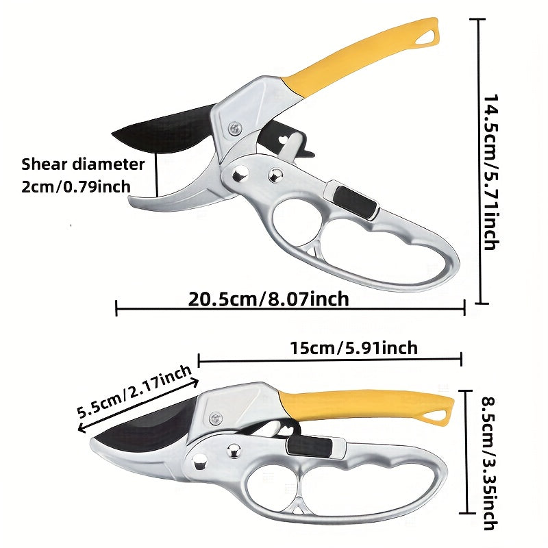 High Carbon Steel Pruning Shears for Fruit Trees Vegetables Flowers Garden Tools