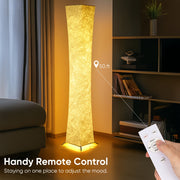 Modern LED Floor Lamp 132.08cm Adjustable Warm Light Remote USB Powered Space Theme for Bedroom Living Room Game Room