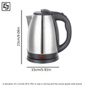 Stainless Steel Electric Kettle 1.8L Frosted Finish Tez qaynash Avtomatik o‘chirish