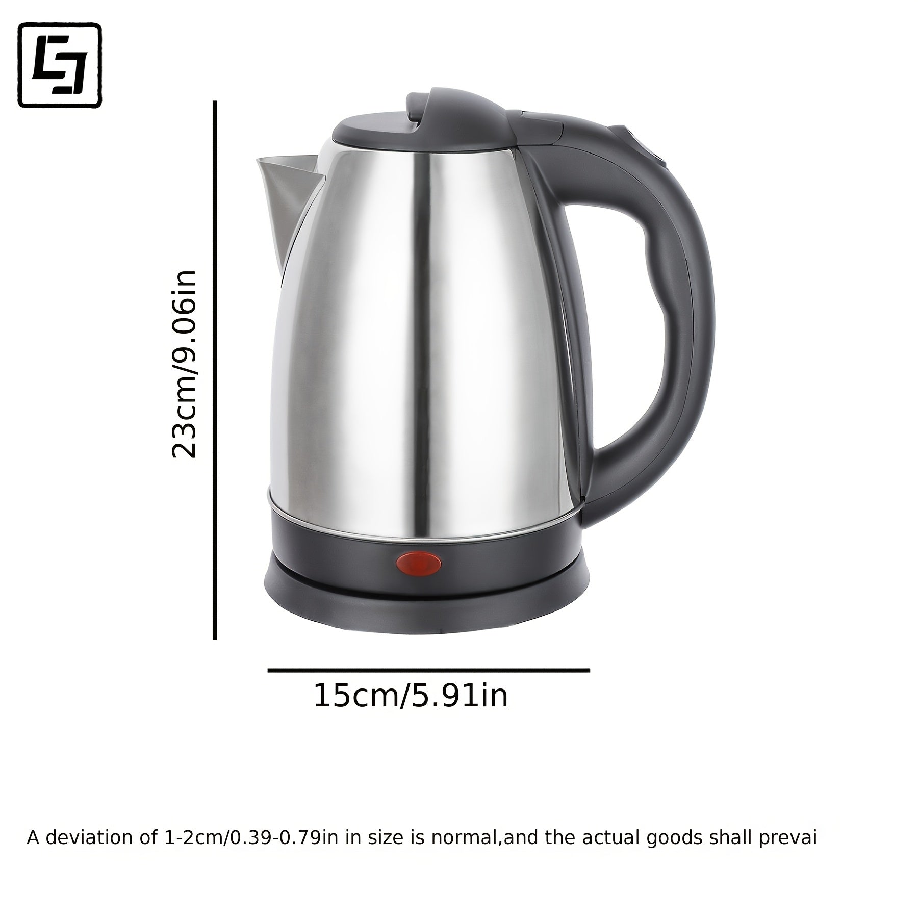 Stainless Steel Electric Kettle 1.8L Frosted Finish Tez qaynash Avtomatik o‘chirish