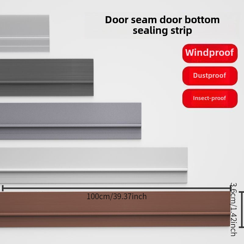 Windproof Door Seal Strip Self-Adhesive Soundproof Waterproof for Glass and Wooden Doors