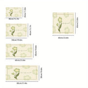 Floral Pattern Polyester Drying Mat for Kitchen Countertop Dish Draining Absorbent