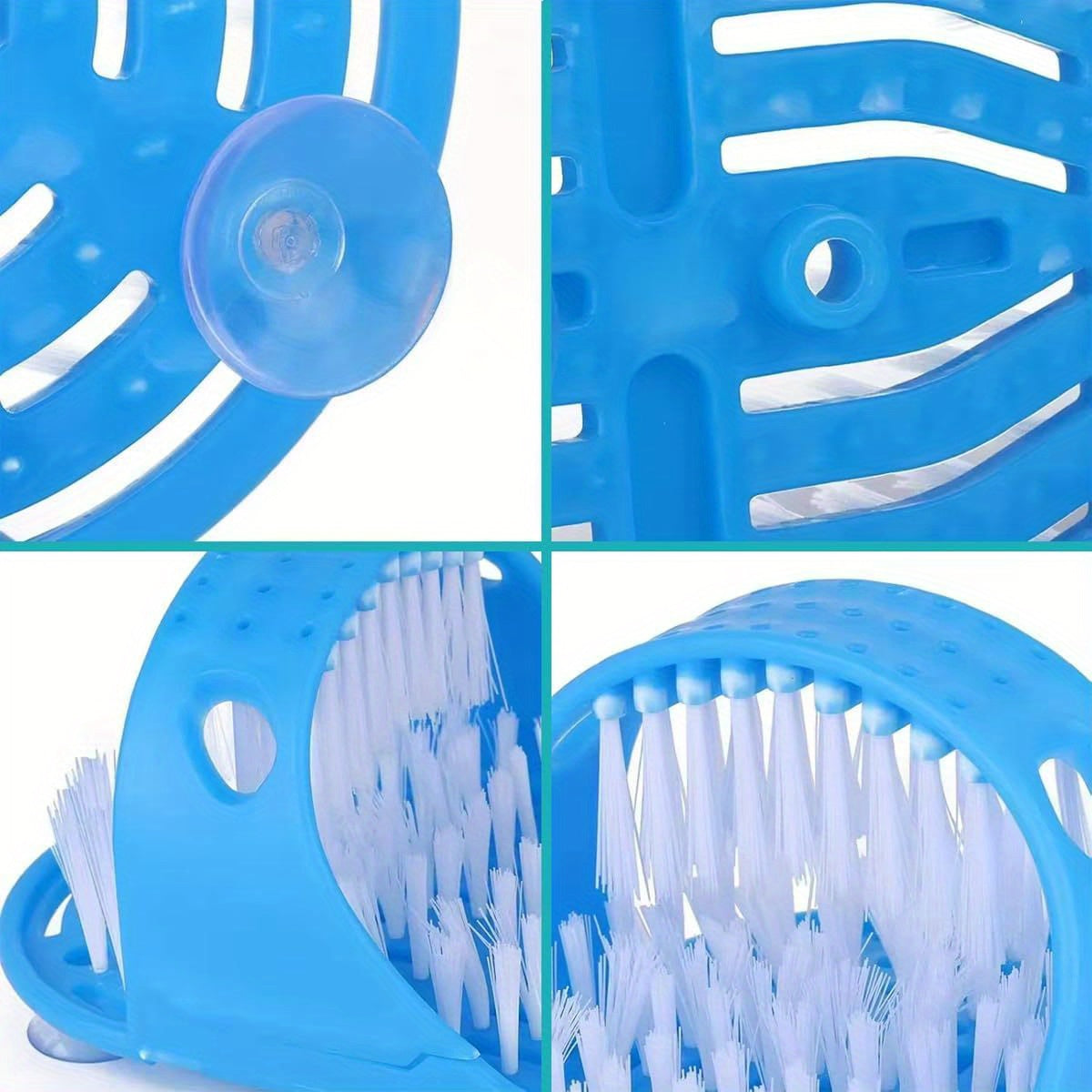 2 ta ergonomik dush qirqish uchun to'plam, tizzaga yopishmaydigan oyoq va orqa cho'tkalar bilan