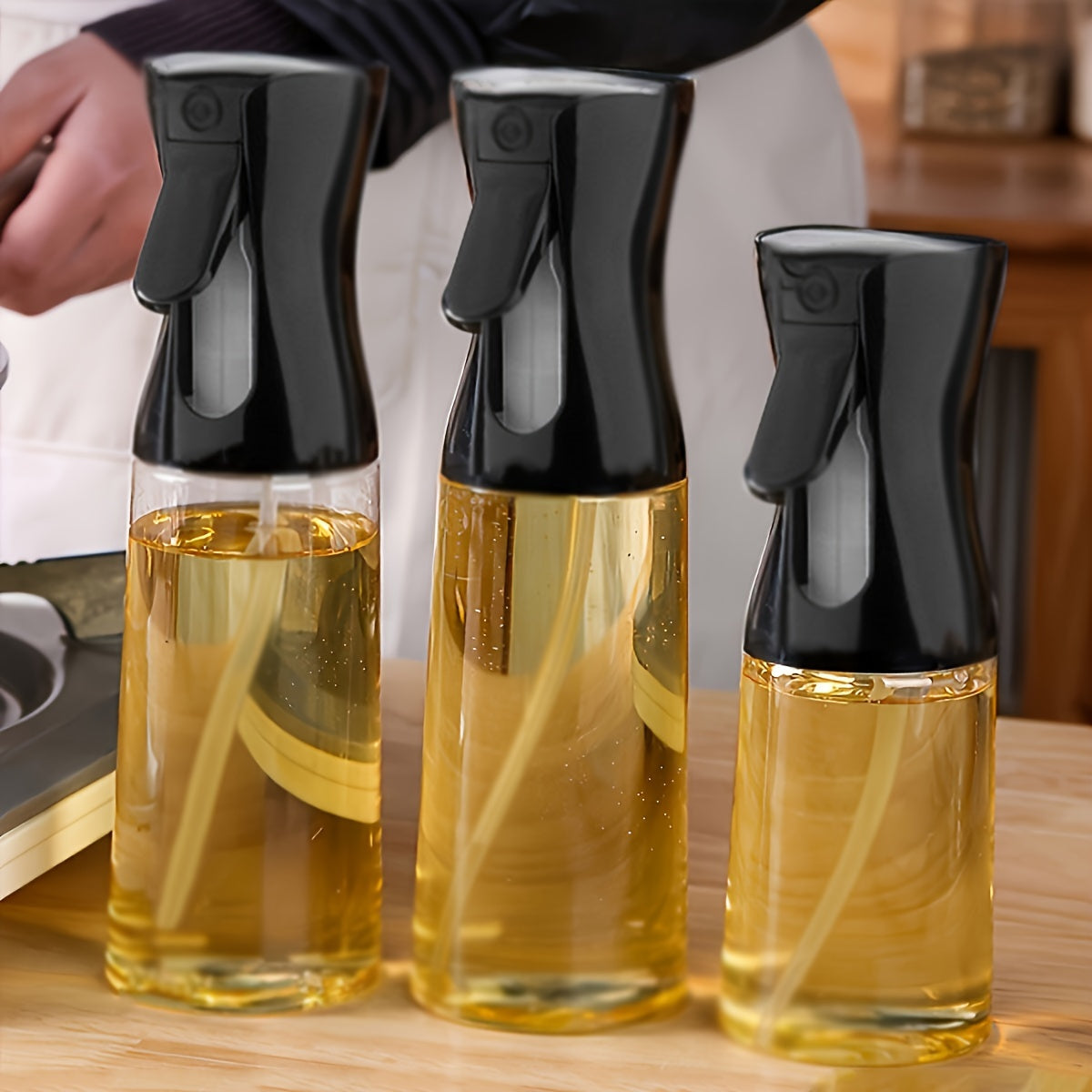 Black Olive Oil Dispenser Bottle for Cooking Salad BBQ Baking
