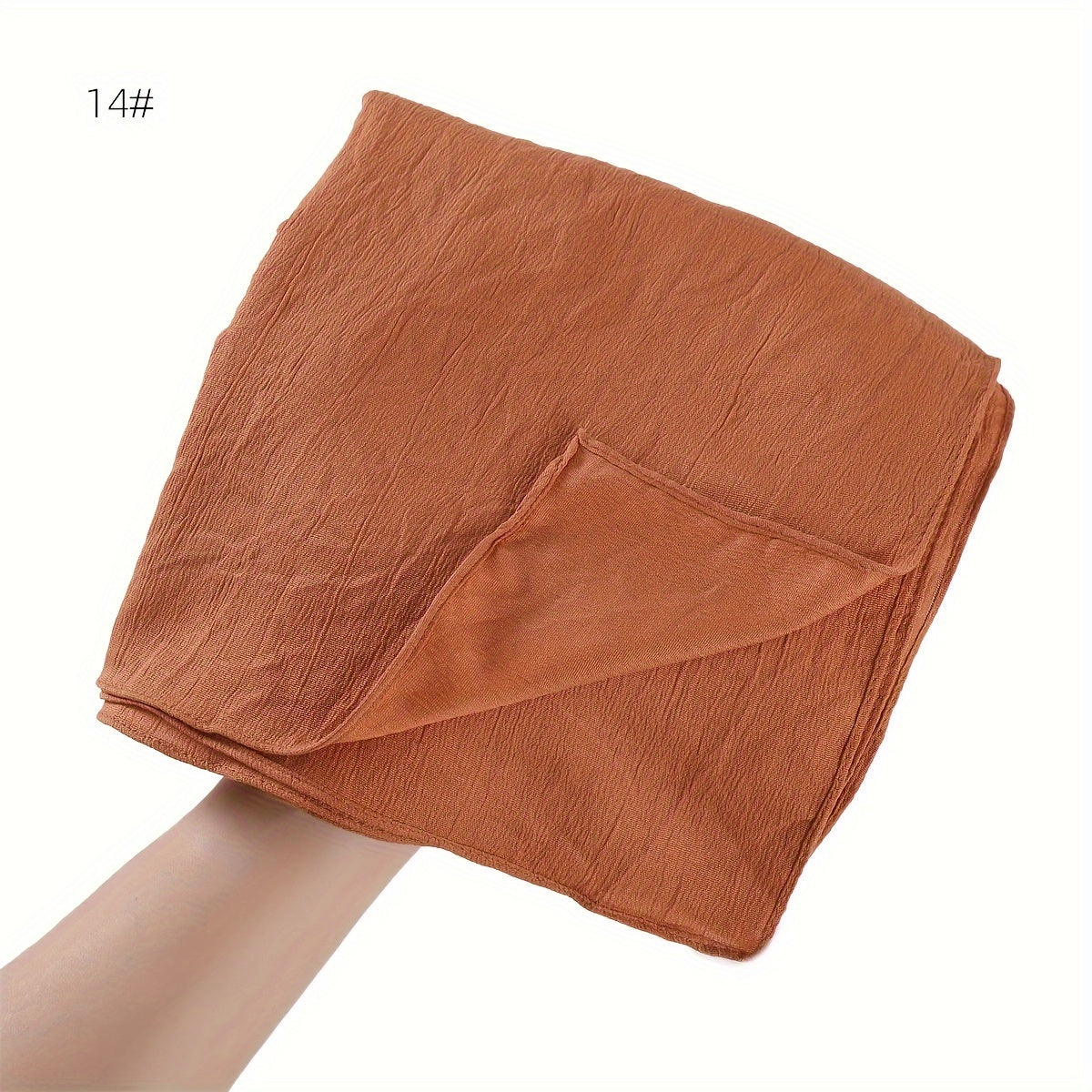 Women's Long Scarf Hijab Breathable Stretchable Solid Color Sun Protection