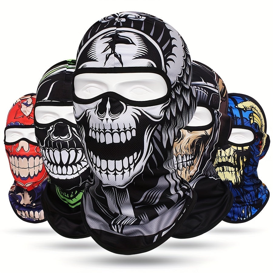 Full Face 3D Anime Skull Balaclava Ski Mask for Men and Women for Cycling Skiing and Outdoor Sports